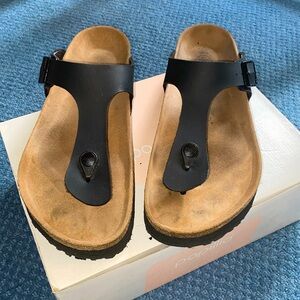 Papillio🌳by Birkenstock almost new Gizeh Grooved black